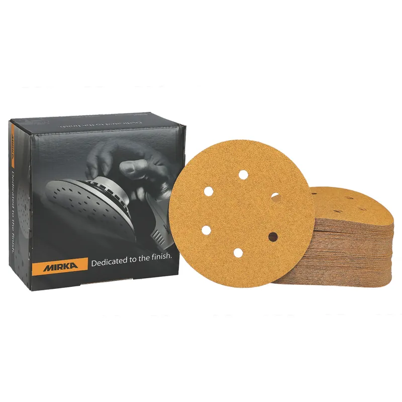 MIRKA Gold Zelfklevende Schuurschijven 150mm - 6 gaten Premium